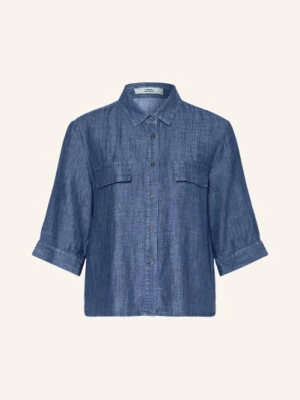 0039 Italy Bluzka Z Rękawami 3/4 W Stylu Jeansowym blau