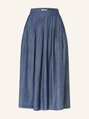 0039 Italy Spódnica Z Paskami W Stylu Jeansowym blau