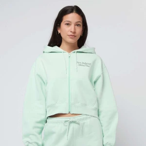 New Balance Waist Length Full Zip Hoodie kobiety Bluzy zielony rozmiar Odzież