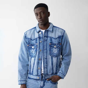 Rope Stitch Jimmy Jacket, markiTrue Religion, Kurtki dżinsowe, w kolorze niebieski, rozmiar: