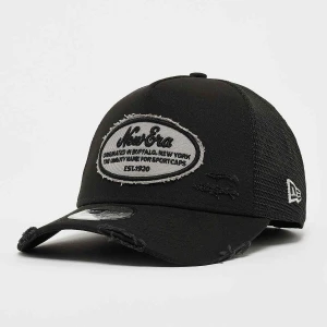 Zdjęcie produktu New Era A-Frame Trucker Oval Distress Patch uniseks Czapki czarny rozmiar Akcesoria