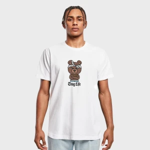 Bandana Bear Sketch Tee white, markiMister Tee, T-Shirty i Polo, w kolorze czarny, rozmiar: