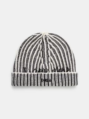 032C czapka wełniana ''Crusader'' Rib Beanie kolor czarny wełniana F24-MAK-3231-150