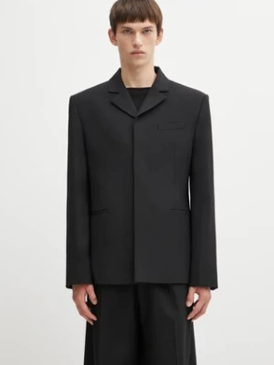032C marynarka z dodatkiem wełny Suit męska kolor czarny F25.MRW.2001.000