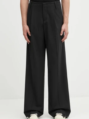 032C spodnie z dodatkiem wełny Wide Leg Suit