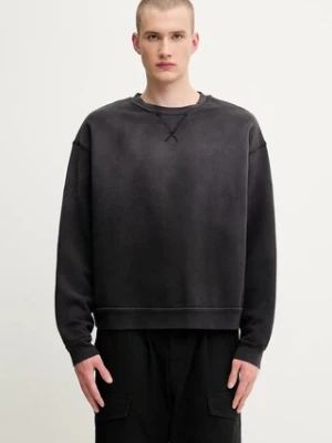 1017 ALYX 9SM bluza bawełniana Garment dye boxy crewneck męska kolor czarny gładka AAMSW0243FA01