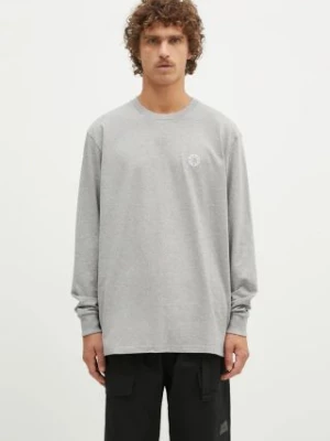 1017 ALYX 9SM longsleeve bawełniany Regular Fit Longsleeve Crewneck Tee kolor szary gładki AAMTS0483FA01