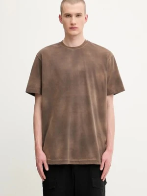1017 ALYX 9SM t-shirt bawełniany Garment dye męski kolor brązowy gładki AAMTS0480FA01
