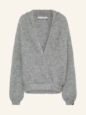 10days Bluza Z Kapturem Z Dzianiny Z Alpaki grau SZARY