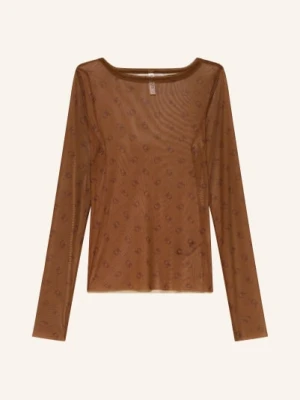 10days Koszulka Z Długim Rękawem Z Siateczki braun