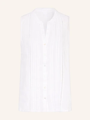 120%Lino Bluzka Z Lnu weiss