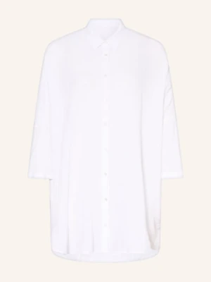 120%Lino Bluzka Z Lnu Z Rękawami 3/4 weiss