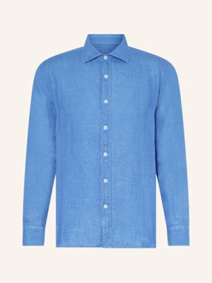 120%Lino Koszula Z Lnu Slim Fit blau