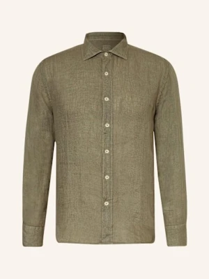 120%Lino Koszula Z Lnu Slim Fit gruen