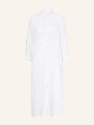 120%Lino Sukienka Koszulowa Z Lnu weiss