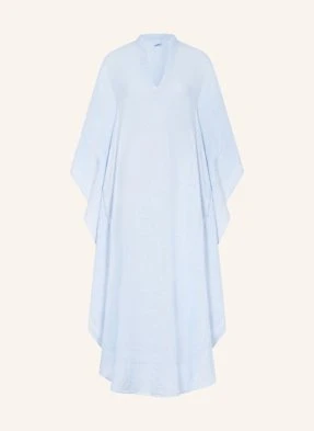 120%Lino Sukienka Letnia Typu Kaftan Z Lnu blau