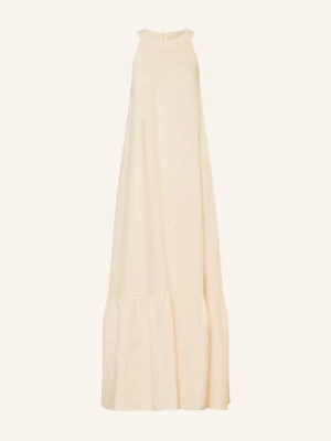 120%Lino Sukienka Plażowa Z Lnu beige
