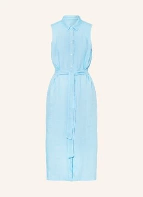 120%Lino Sukienka Plażowa Z Lnu blau