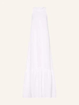 120%Lino Sukienka Plażowa Z Lnu weiss