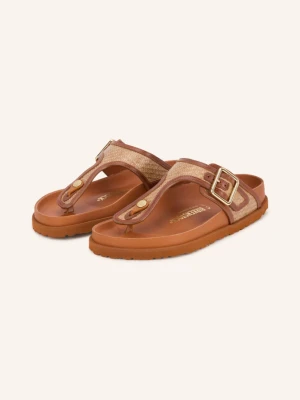 1774 Birkenstock Japonki Gizeh Raffia braun brązowy