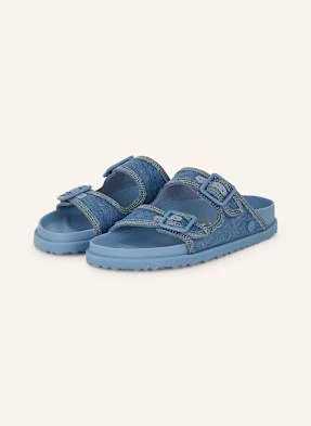 1774 Birkenstock Klapki Arizona Stone Washed Denim blau