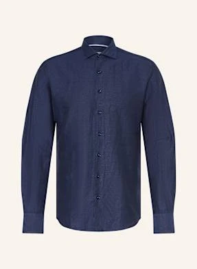 1863 By Eterna Koszula Slim Fit Z Dodatkiem Lnu blau