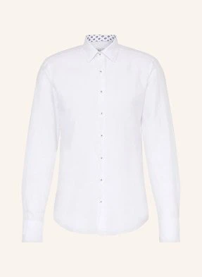 1863 By Eterna Koszula Slim Fit Z Dodatkiem Lnu weiss