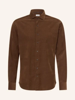 1863 By Eterna Koszula Z Tkaniny Sztruksowej O Kroju Modern Fit beige