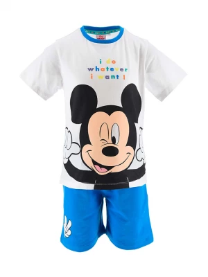 Disney Mickey Mouse 2-częściowy zestaw "Mickey" w kolorze biało-niebieskim rozmiar: 116
