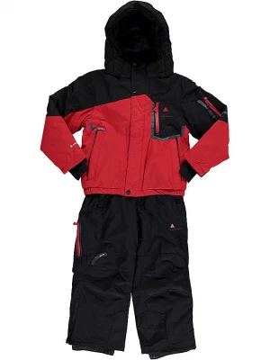 Peak Mountain 2-częściowy zestaw narciarski w kolorze czarno-czerwonym rozmiar: 98