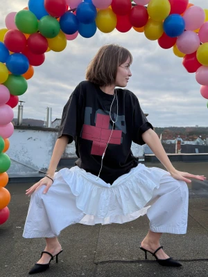 2005xReporter Czarny t-shirt OVERSIZE