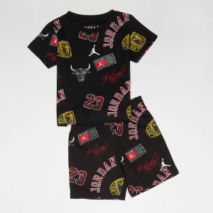 Jordan 23 Ring All Over Print Set (2 Piece) uniseks Rampersy i zestawy dla niemowląt czarny rozmiar Odzież