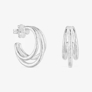 26-Milimetrowe Srebrne Kolczyki Kreolki Duna - Tous