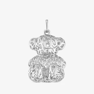 26-Milimetrowy Ażurowy Srebrny Wisiorek Z Misiem Bold Bear - Tous