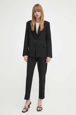 2NDDAY spodnie Anny - Attired Suiting damskie kolor czarny dopasowane high waist 2000162119