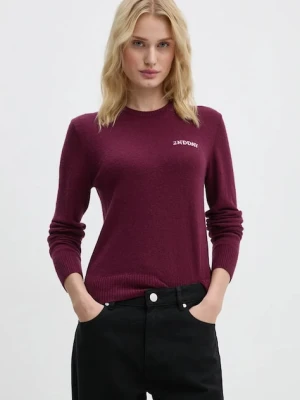 2NDDAY sweter z domieszką wełny Lance TT damski kolor bordowy lekki 2245343408