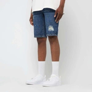 2Y STUDIOS Leonardo Ripped Slim Fit Shorts mężczyźni Krótkie spodenki niebieski rozmiar Odzież