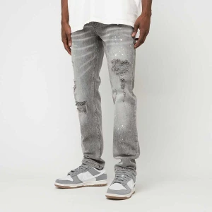 2Y STUDIOS Victor Ripped Slim Fit Jeans mężczyźni Spodnie dżinsowe szary rozmiar Odzież