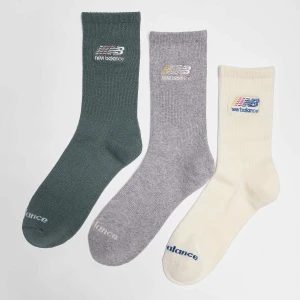 New Balance 3 PACK - Cushioned Logo Crew uniseks Skarpety wielokolorowy rozmiar Odzież