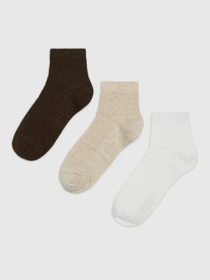 3 pack skarpet w naturalnych kolorach Moodo