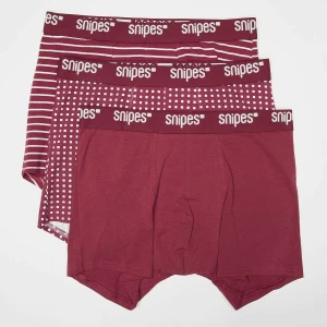 3 PACK - Tonal Tape Briefs Boxershorts SNIPES Czerwony