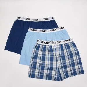 3 PACK - White Tape Pack Woven Boxershorts SNIPES niebieski