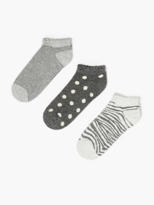 3 pack wzorzystych skarpetek Moodo