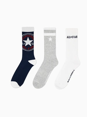 3-Pak Skarpetek Oversized Chuck Patch Crew Converse