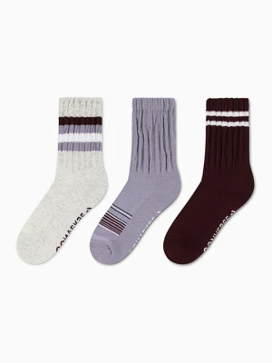 3‑Pak Skarpetek Striped Wavy Micro Crew Converse