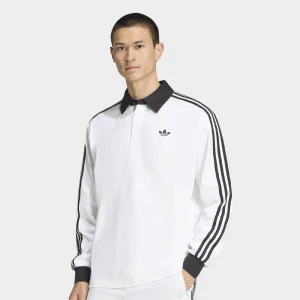 3 Striped Polo Longsleeve adidas Originals biały