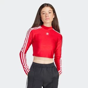 3-Stripes Cropped Longsleeve, markiadidas Originals, Długie rękawy, w kolorze czerwony, rozmiar: