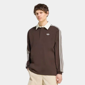 3-Stripes Rugby Longsleeve Polo adidas Originals brązowy