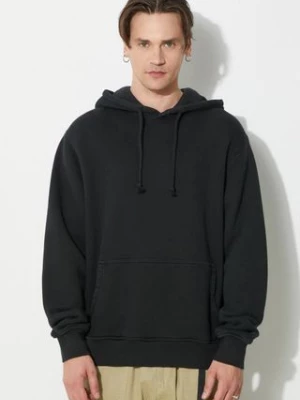 424 bluza bawełniana Alias Hoodie męska kolor czarny z kapturem gładka FF4SMF01AP-JE375.999