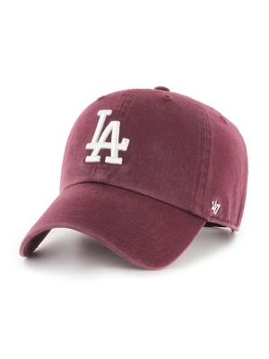 47 brand Czapka MLB Los Angeles Dodgers kolor fioletowy z aplikacją